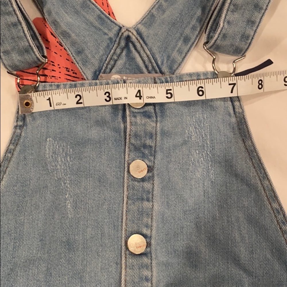 Light Blue Denim Ripped Overalls - Picture 6 of 6